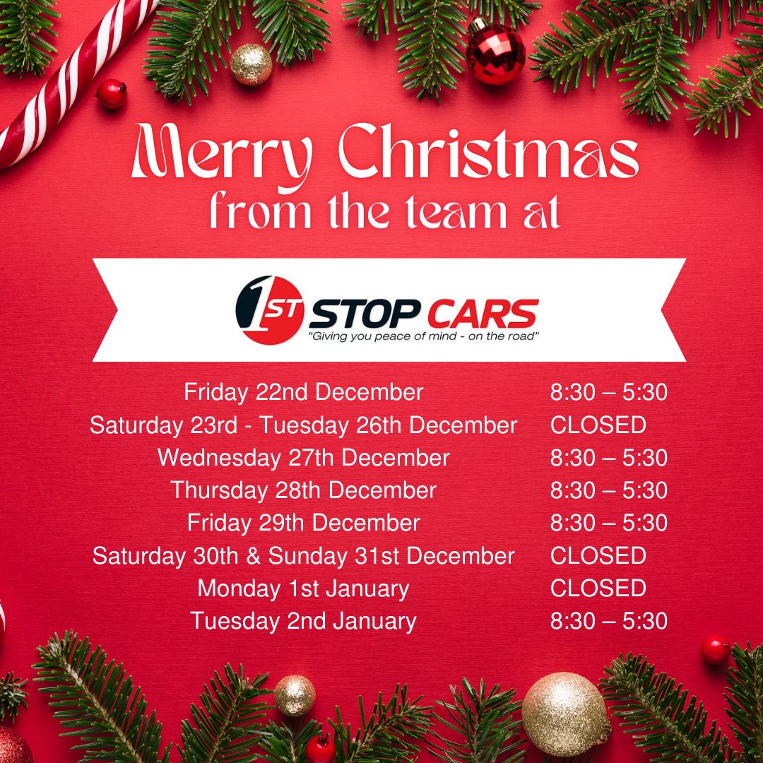 1st stop cars xmas opening hours